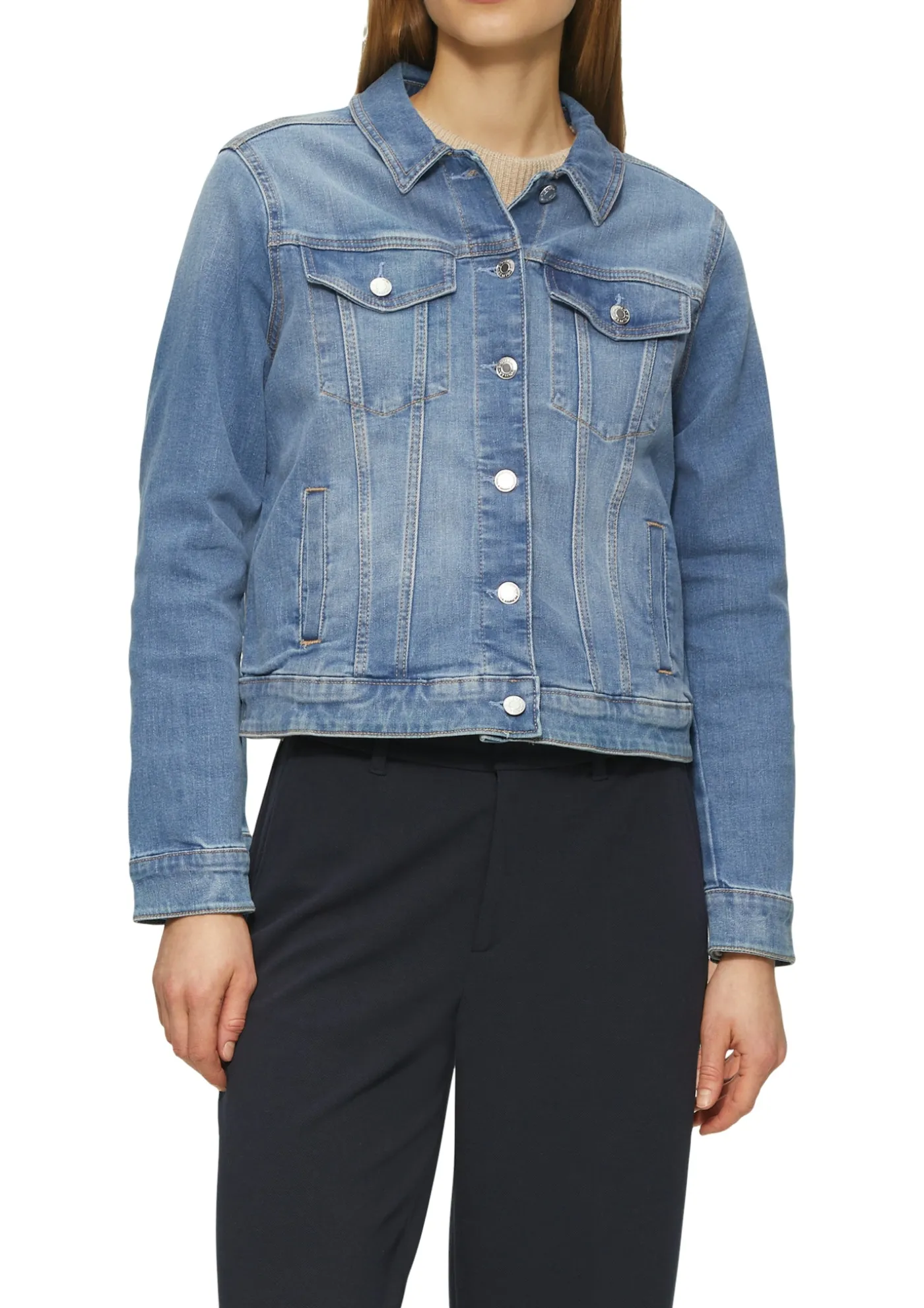 Jeansjacke mit Eingrifftaschen