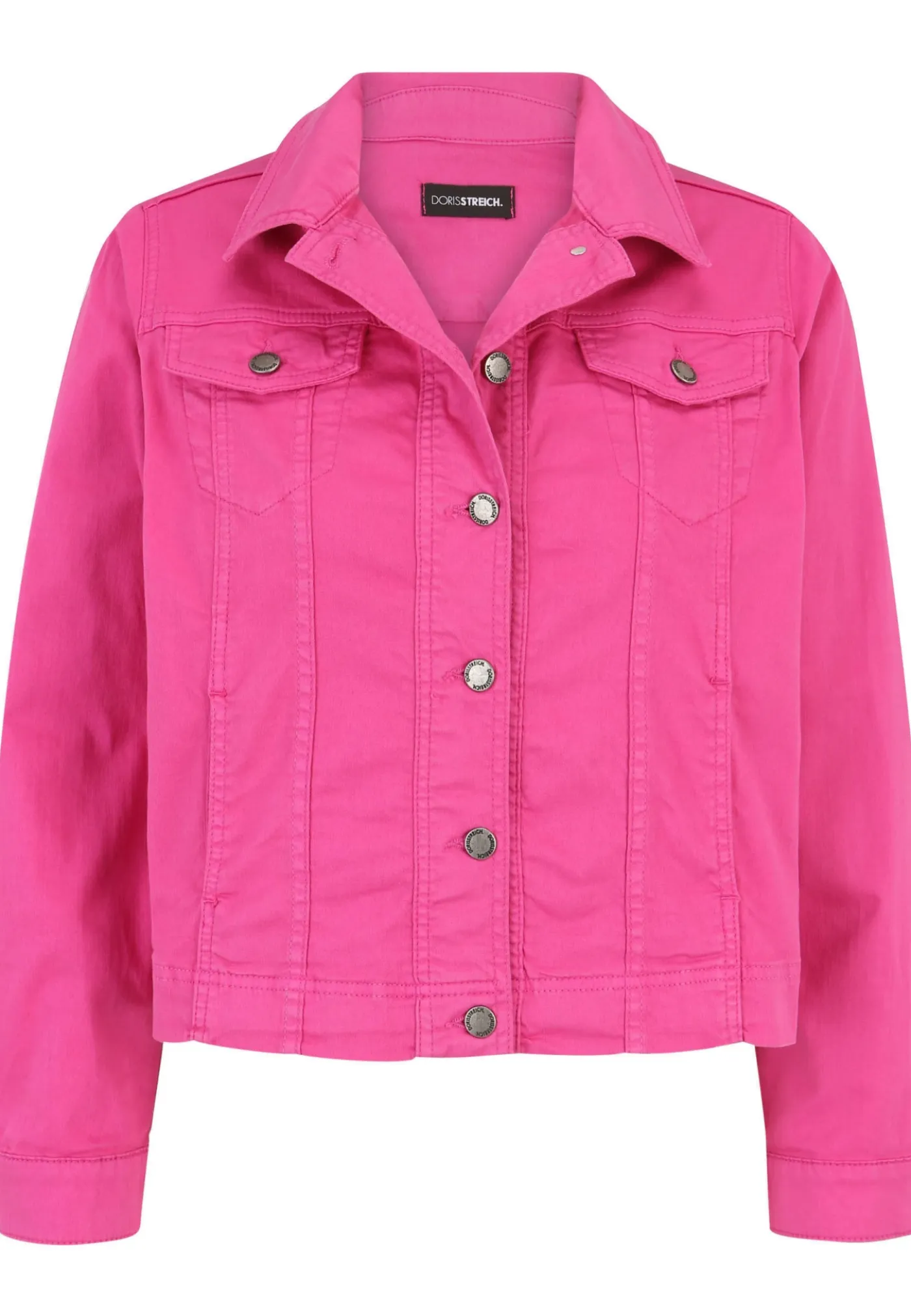 Jeansjacke mit Umlegekragen