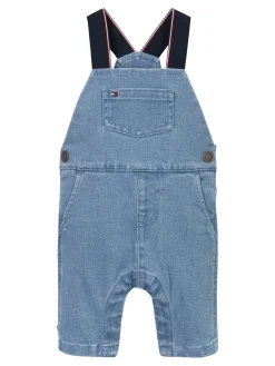 Jeans-Latzhose mit Kontrast-Träger