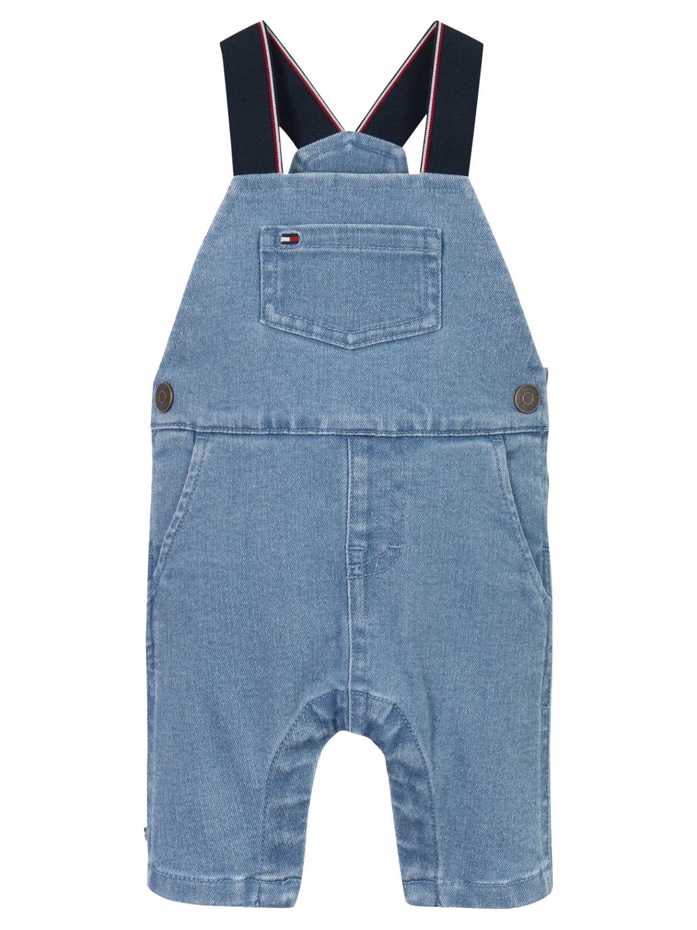 Jeans-Latzhose mit Kontrast-Träger