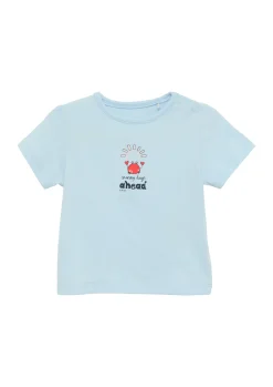 Jersey-Shirt aus Baumwolle mit Glitzerprint