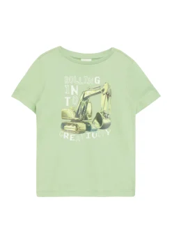 Jersey-T-Shirt mit Frontprint