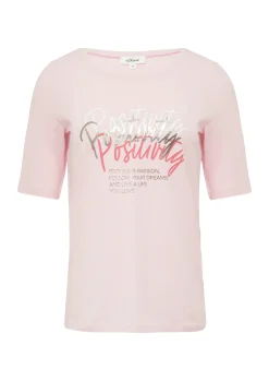 Jersey-T-Shirt im Slim Fit mit Frontprint