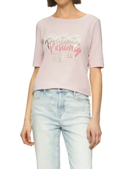 Jersey-T-Shirt im Slim Fit mit Frontprint