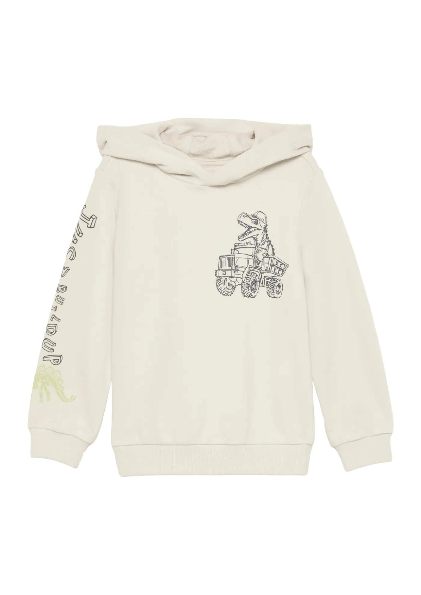 Kapuzen-Sweatshirt aus Baumwollmix mit Front- und Ärmelprint