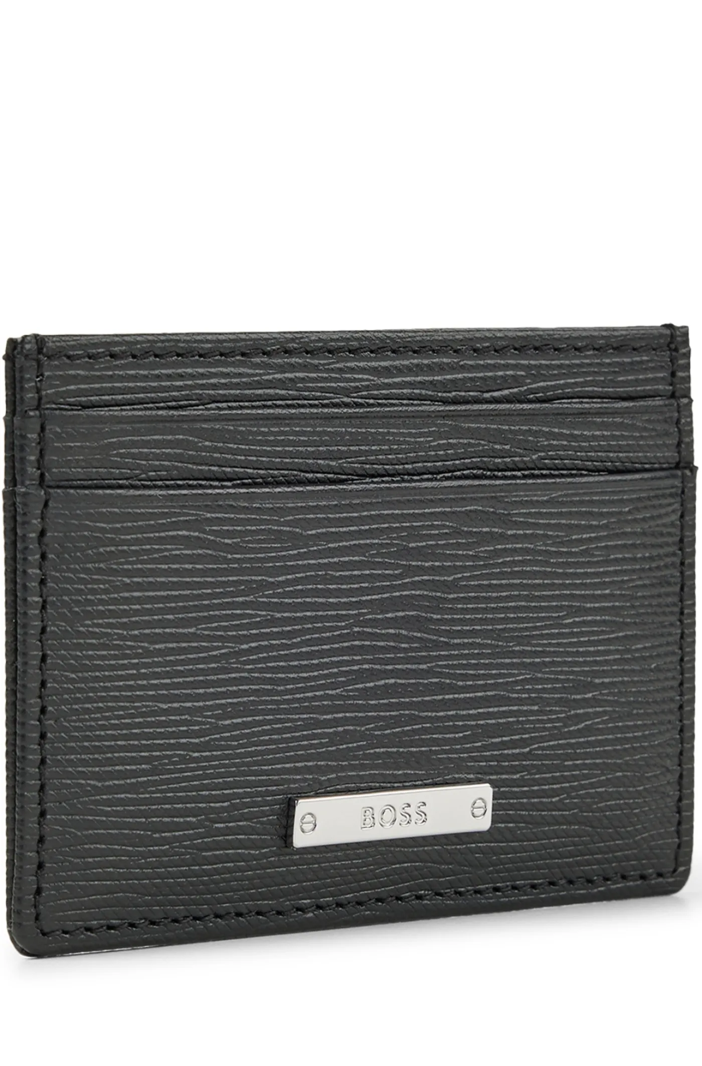 KARTENETUI AUS ITALIENISCHEM LEDER MIT LOGO-APPLIKATION GalleryA_S card