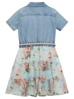 Kleid aus Materialmix