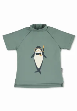 Kurzarm-Schwimmshirt Hai