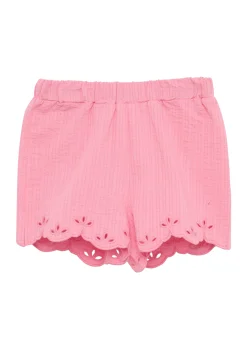 Kurze Hose im Loose Fit mit Stickerei