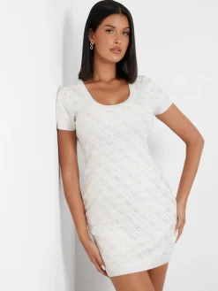 Kurzes Kleid 4g-Logo strass