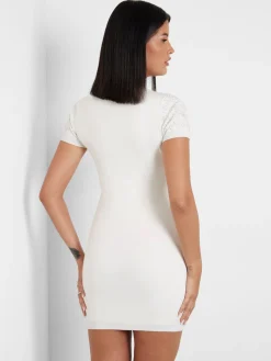Kurzes Kleid 4g-Logo strass