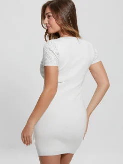 Kurzes Kleid 4g-Logo strass