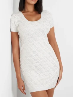 Kurzes Kleid 4g-Logo strass
