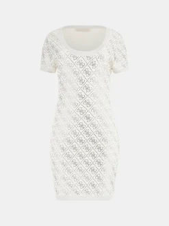 Kurzes Kleid 4g-Logo strass