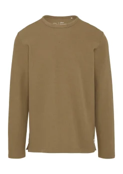 Langarmshirt mit Waffelstruktur