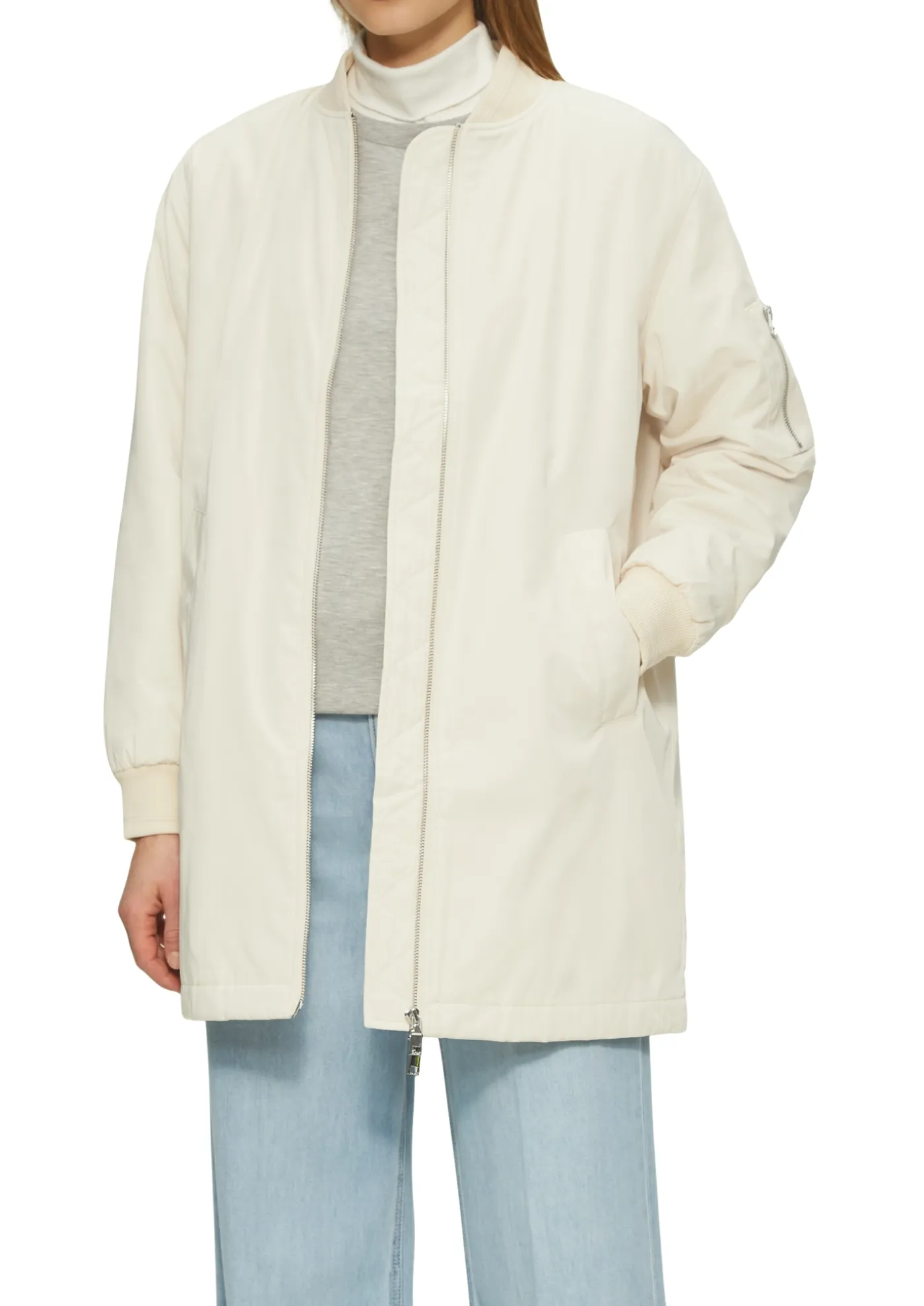 Leicht gefütterter Blousonmantel im Relaxed Fit