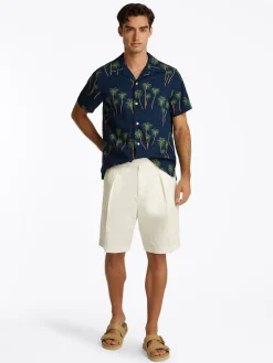 Lightweight Hemd mit Palmenprint