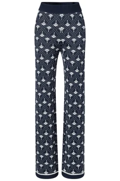 Logo Jacquard Strickhose Kinza