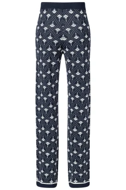 Logo Jacquard Strickhose Kinza