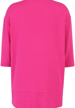 Long-Shirt mit dekorativem Reißverschluss-Anhänger