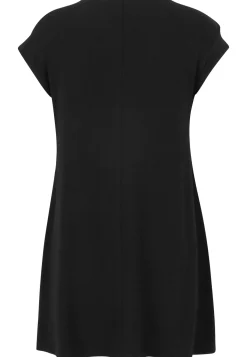 Long-Shirt mit Kontrasteinsatz