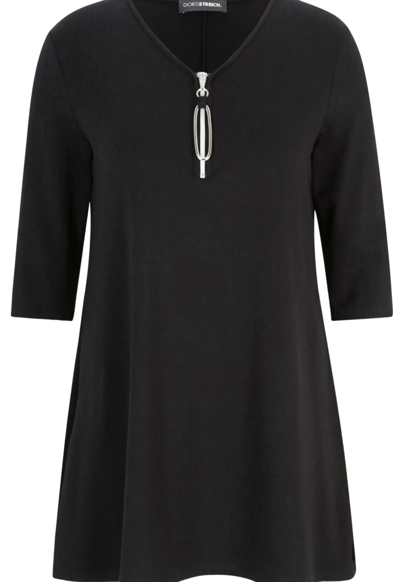 Long-Shirt mit Reißverschluss