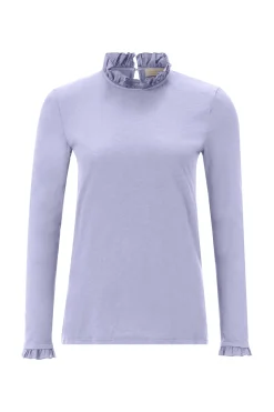 Longsleeve mit Frillkragen