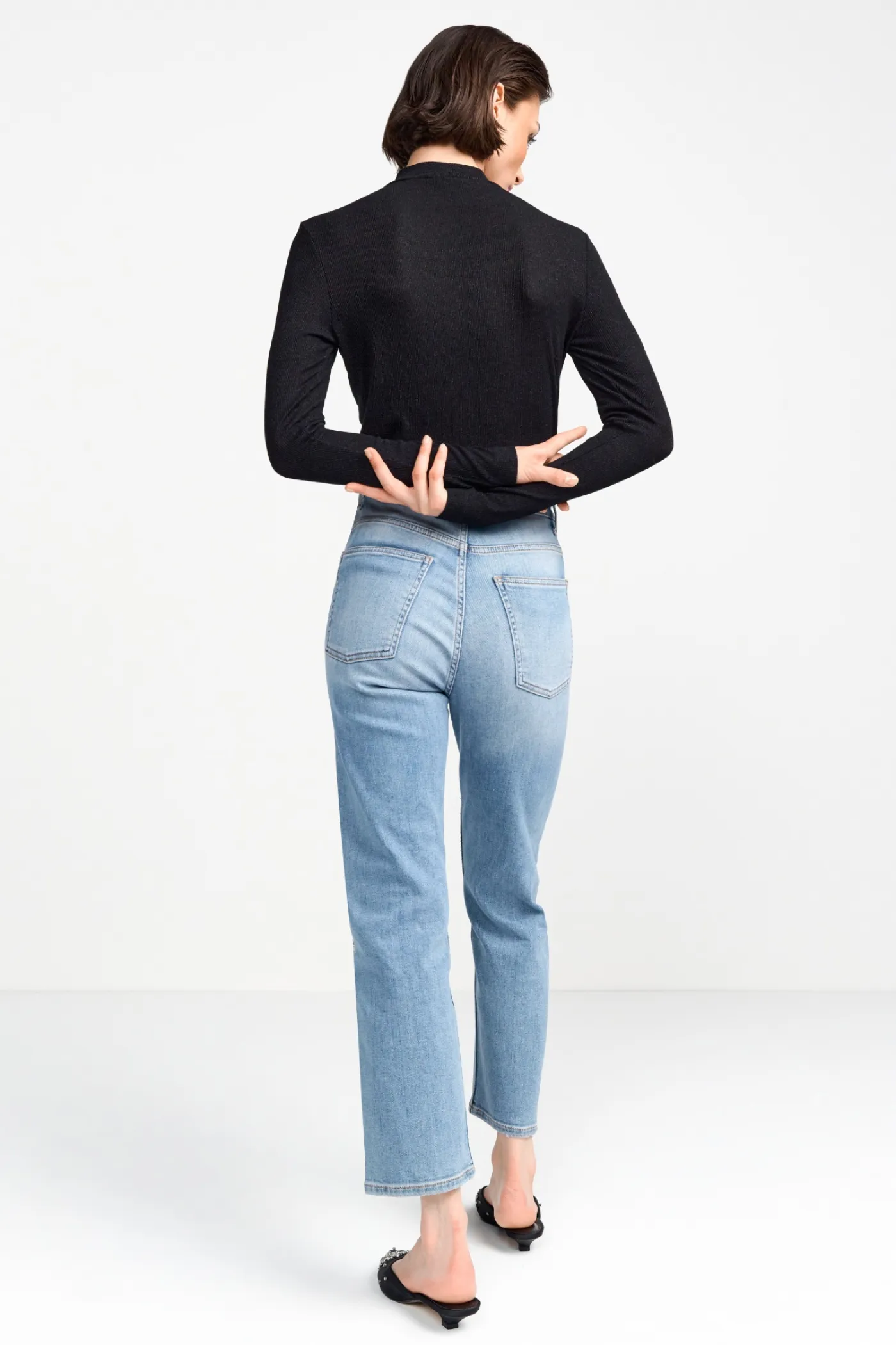 Longsleeve mit Glitzereffekt