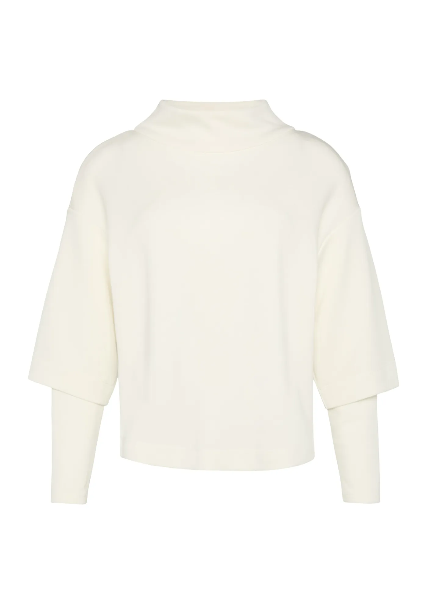 Loose Sweatshirt aus Scuba mit überschnittenen Schultern