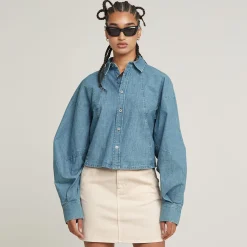 Macro Ballon Jeans Bluse