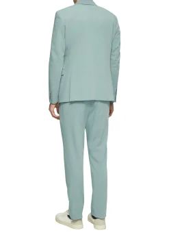 Meliertes Sakko aus Stretch-Twill