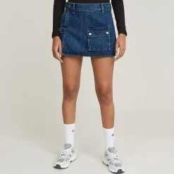 Micro Denim Skort