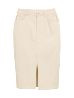Midi-Jeansrock