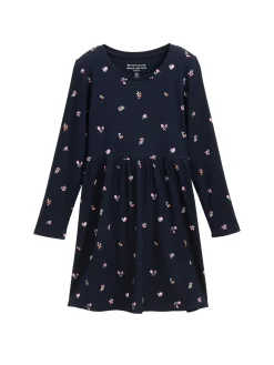 Midi-Kleid mit Muster