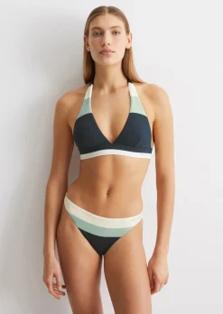 Neckholder-Bikini-Top aus recyceltem Material