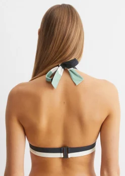 Neckholder-Bikini-Top aus recyceltem Material
