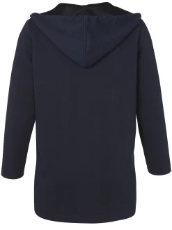 Offene Longjacke mit Kapuze