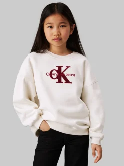 Oversized Logo-Sweatshirt aus Fleece