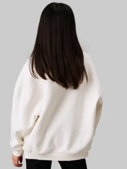 Oversized Logo-Sweatshirt aus Fleece