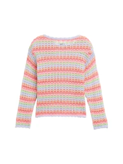 Oversized Pullover mit Streifenmuster