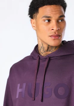 Oversized Hoodie aus Baumwoll-Terry mit tonalem Logo