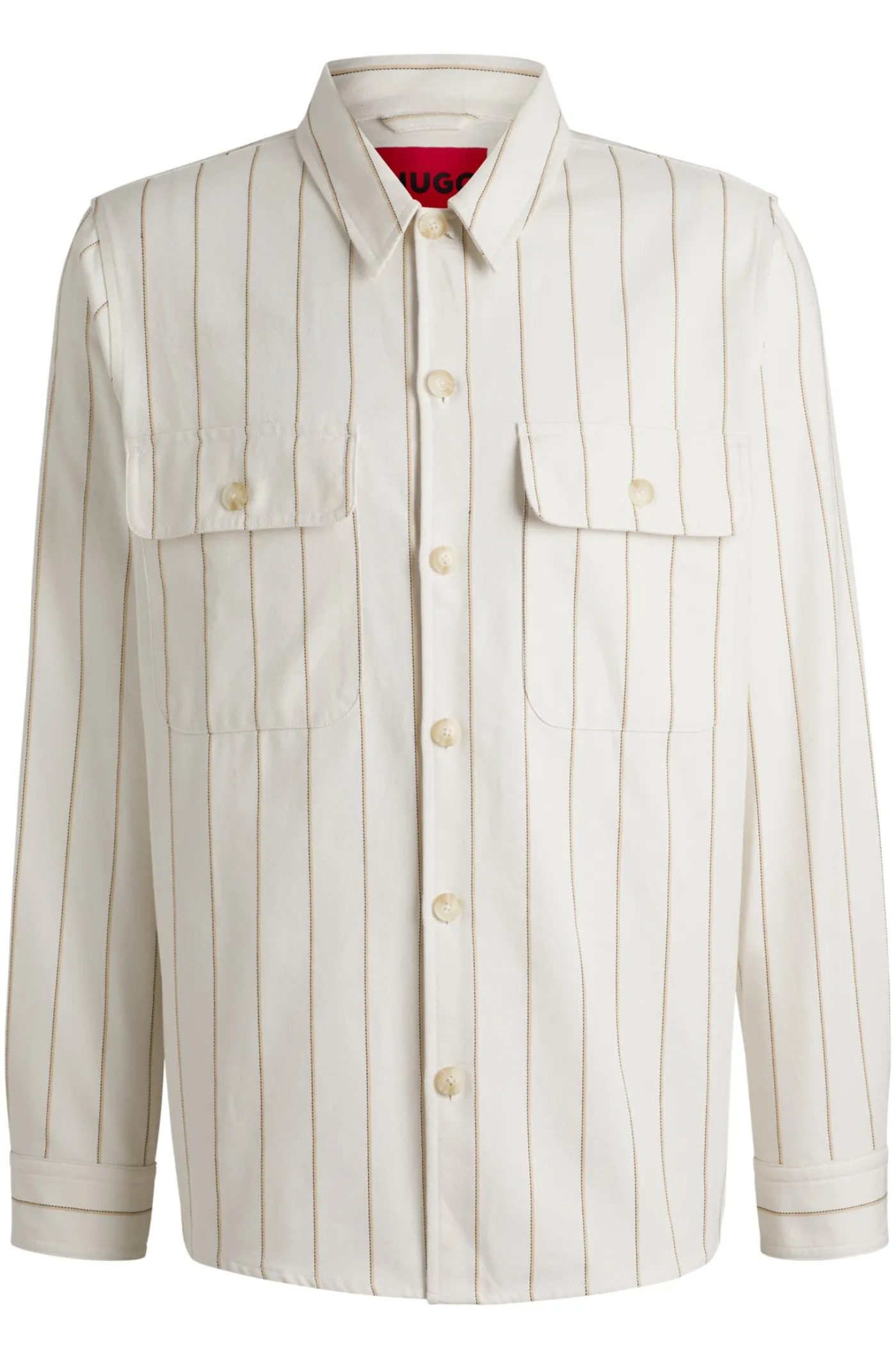 Oversized Overshirt aus Oxford-Baumwolle mit Streifen-Muster