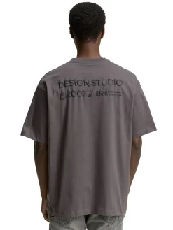 Oversize T-Shirt mit Rückenprint