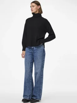 PCMALOU Pullover mit hohem Kragen