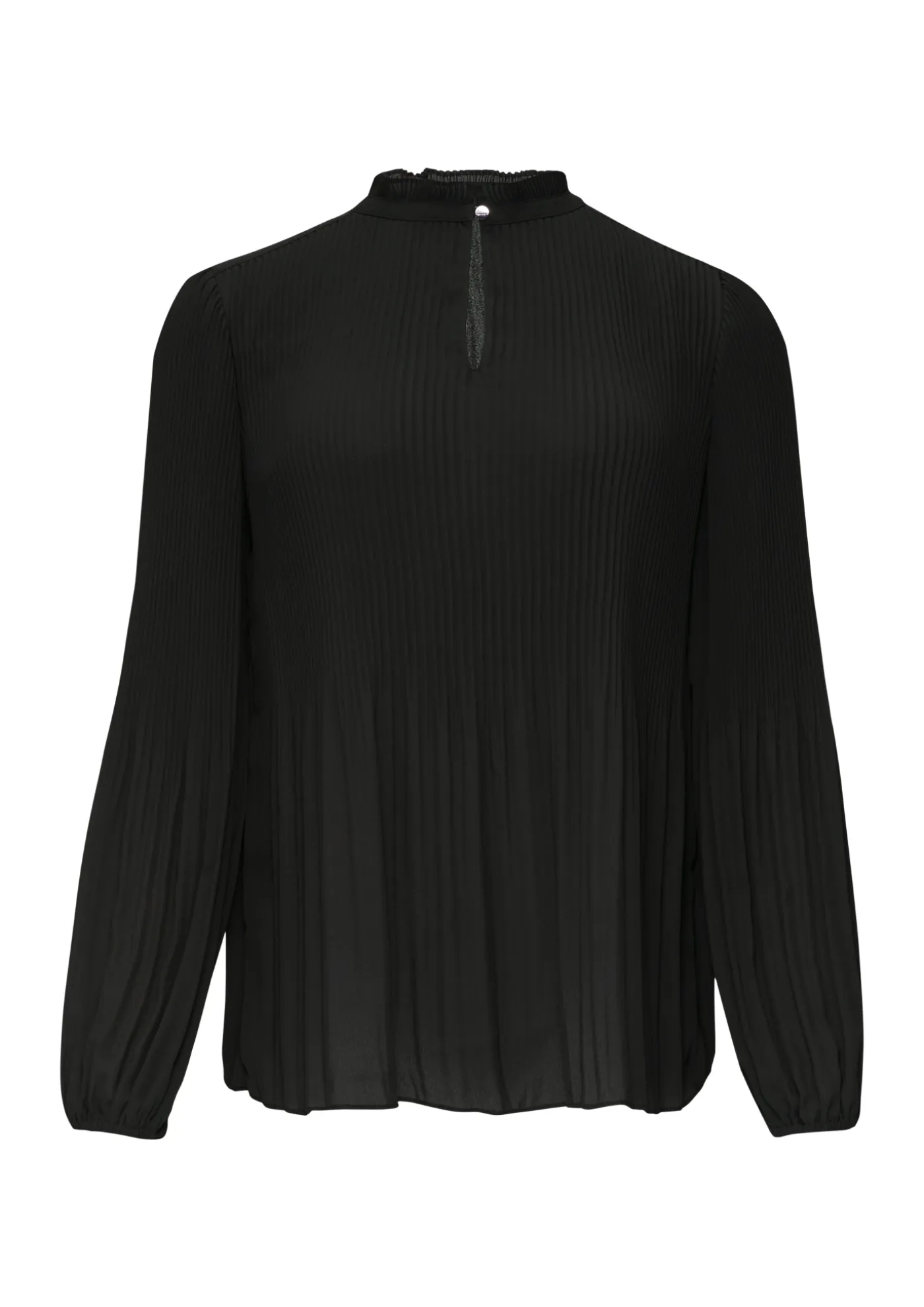 Plissierte Bluse aus Crêpe