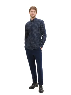 Poplin Hemd mit Print
