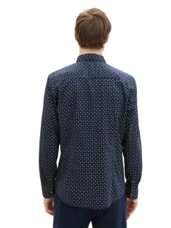 Poplin Hemd mit Print
