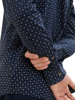 Poplin Hemd mit Print