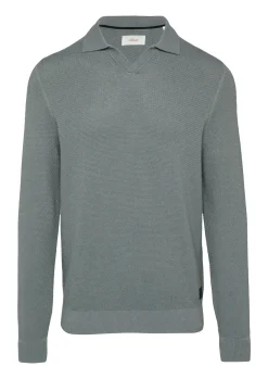 Pullover mit Polokragen