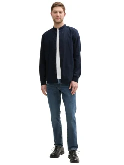 Regular Fit Hemd mit Leinenanteil